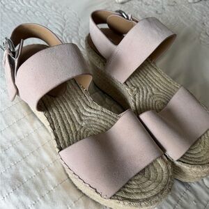Marc Fisher Blush Espadrille Sandals